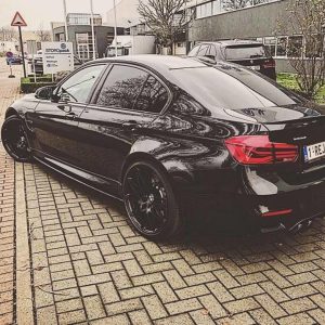 Black matt sideskirt diffusers splitter for BMW M3 F80