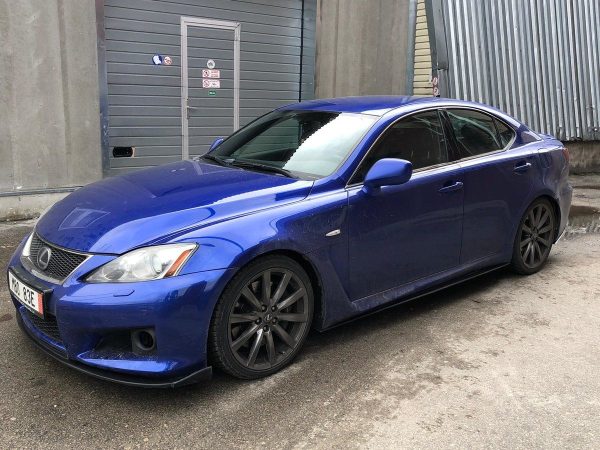 Black matt sideskirt diffusers splitter for Lexus IS 2 XE20