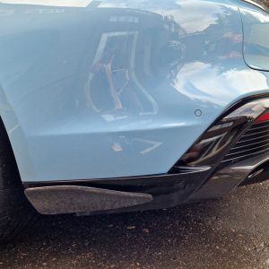 CARBON Aero Rear bumper side flaps/ splitters for Porsche Taycan