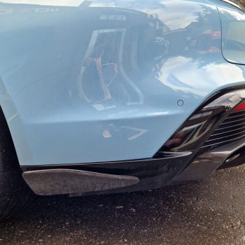 CARBON Aero Rear bumper side flaps/ splitters for Porsche Taycan