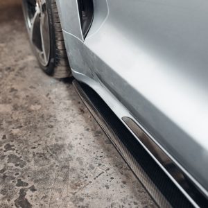 Carbon Aero sideskirt diffusers splitter for Porsche Taycan Turbo / Turbo S