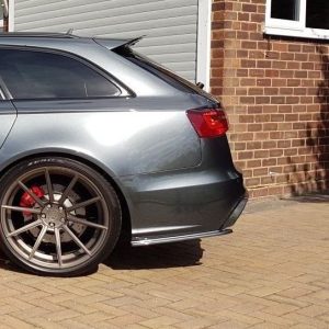 Carbon Rear Bumper Side Splitters flaps for Audi RS6 C7 4G