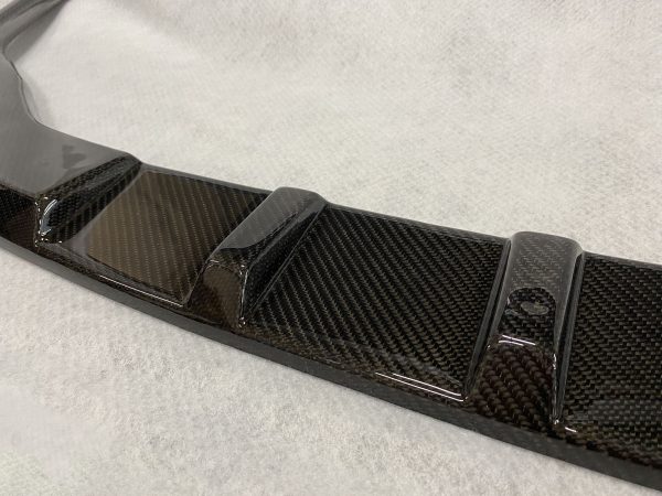 Carbon fiber flat splitter for front bumper Audi RS7 4K8