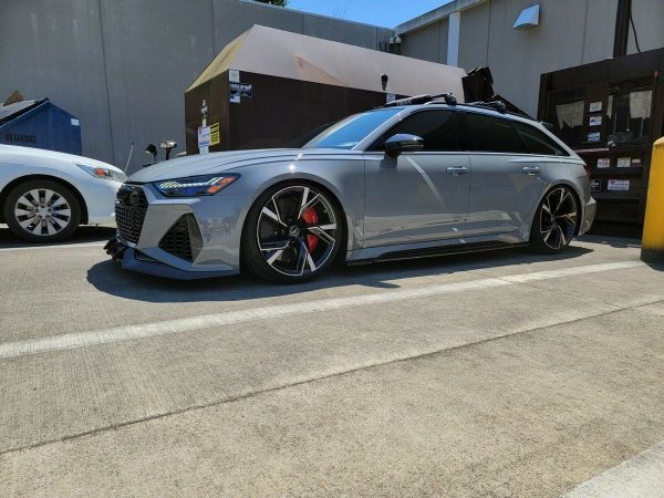 Carbon fiber splitter for front bumper Audi RS6 C8 5G 2019-2023
