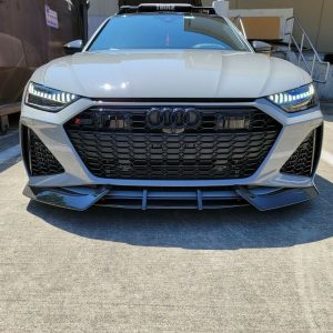 Carbon fiber splitter for front bumper Audi RS6 C8 5G 2019-2023