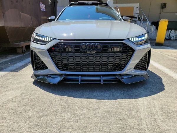 Carbon fiber splitter for front bumper Audi RS6 C8 5G 2019-2023