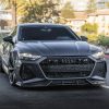 Carbon fiber splitter for front bumper Audi RS7 4K8 C8