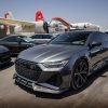 Carbon fiber splitter for front bumper Audi RS7 4K8 C8