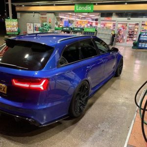 Forged Carbon Rear Bumper Side Splitters flaps for Audi RS6 C7 4G