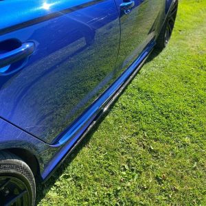 Forged Carbon Sideskirts addon extension blades for Audi RS6 C7 4G