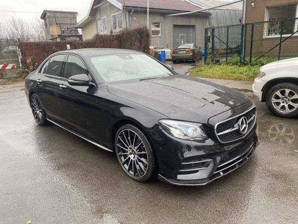 Forged Carbon Sideskirts addon extension blades for MB E W213 / S213 AMG
