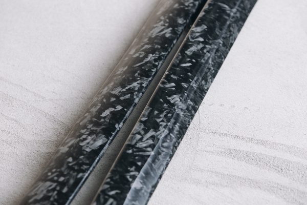 Forged Carbon Sideskirts addon extension blades for MB E W213 / S213 AMG