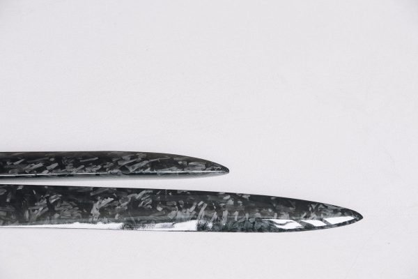 Forged Carbon Sideskirts addon extension blades for MB E W213 / S213 AMG