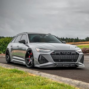 Forged Carbon splitter for front bumper Audi RS6 C8 5G 2019-2023