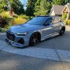 Forged Carbon splitter for front bumper Audi RS6 C8 5G 2019-2023