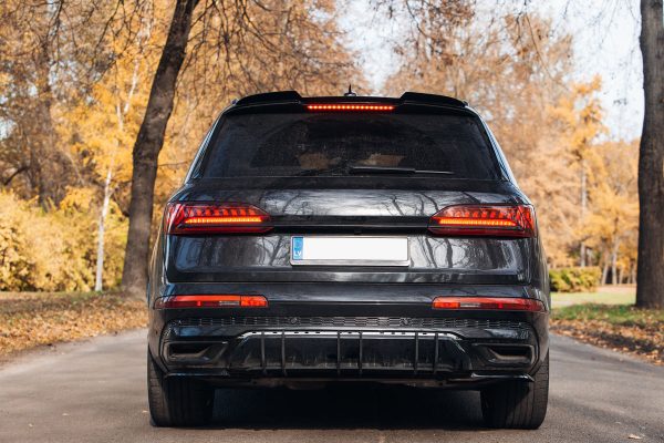 Rear Bumper Side Splitters flaps for Audi Q7 4M Mk2 ABS Gloss