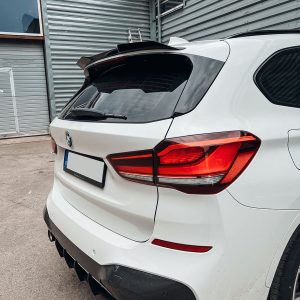 Rear trunk lip spoiler wing for BMW X1 F48 ABS Gloss