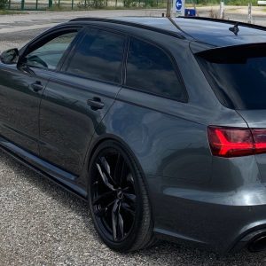 Carbon Sideskirts addon extension blades for Audi RS6 C7 4G