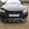 Splitter for front bumper Audi RS7 C7 4G8 2013-2019 ABS Matt