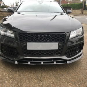 Splitter for front bumper Audi RS7 C7 4G8 2013-2019 ABS Matt