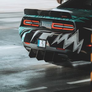 Ducktail Trunk boot spoiler extension for Dodge Challenger MK3 08-20
