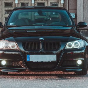 Fangs Flaps Spoiler for BMW 3 E90 E91 2005-2009 M Sport ABS Matt