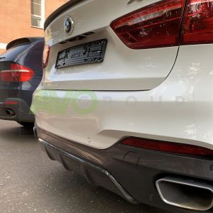 Performance carbon rear diffuser for BMW X6 F16 2014-2018