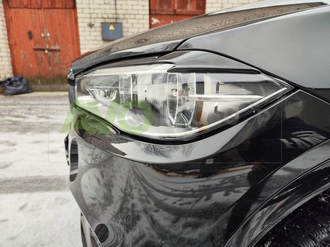 Headlight Eyelids for BMW X6 F16 2014-2019 ABS Matt
