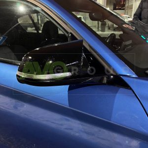 M Style piano black mirror covers set for BMW 1 F20 / F21 2011-2019