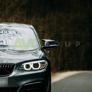 M Style piano black mirror covers set for BMW 2 F22 / F23