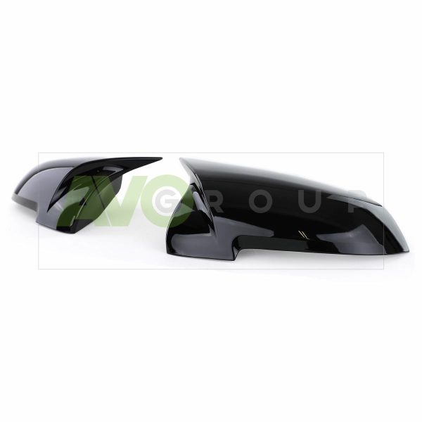 M Style piano black mirror covers set for BMW 5 F10 / F11 2010-2013