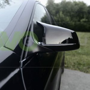 M Style piano black mirror covers set for BMW 5 F10 / F11 2010-2013