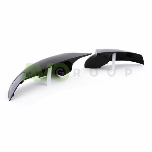 M Style piano black mirror covers set for BMW 5 F10 / F11 2010-2013