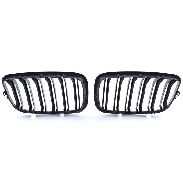 Front grilles kidney for BMW X5/X6 E70/E71 07-14 Double Stripe M Design Black matt