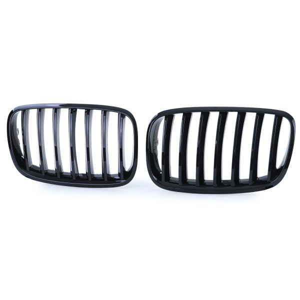 Front grilles kidney for BMW X5/X6 E70/E71 07-14 Performance Black gloss