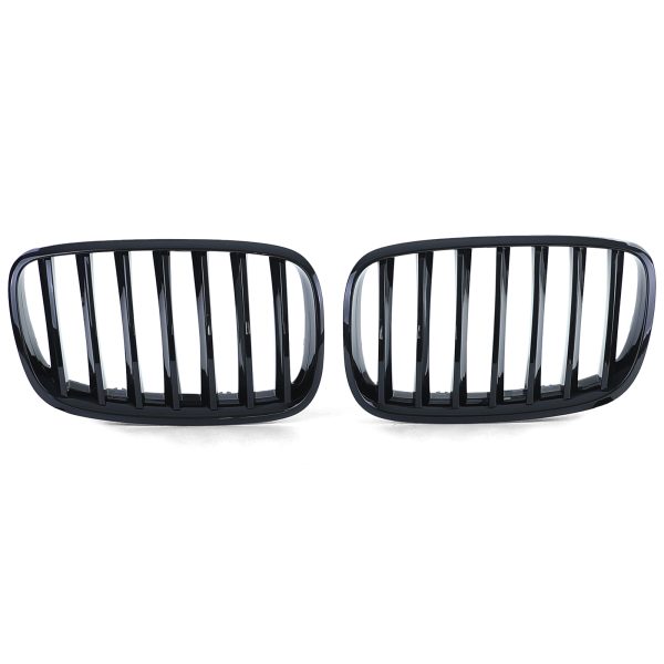 Front grilles kidney for BMW X5/X6 E70/E71 07-14 Performance Black gloss
