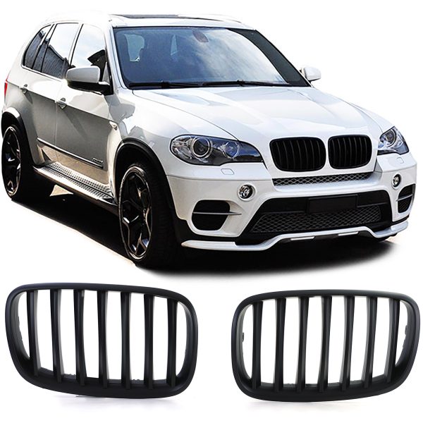 Front grilles kidney for BMW X5/X6 E70/E71 07-14 Performance Black matt