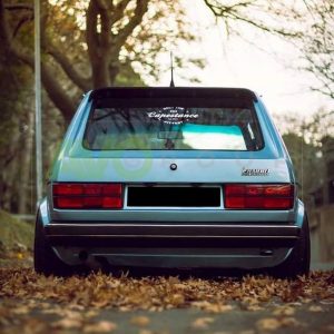 GTI look rear roof / door spoiler wing for VW Golf 1 1973-1983 Black matt
