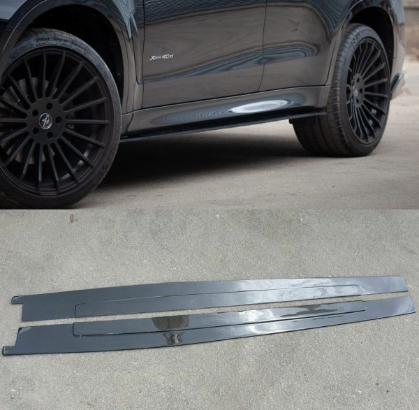 Performance carbon side skirts add-ons set for BMW X6 F16 X6M F16
