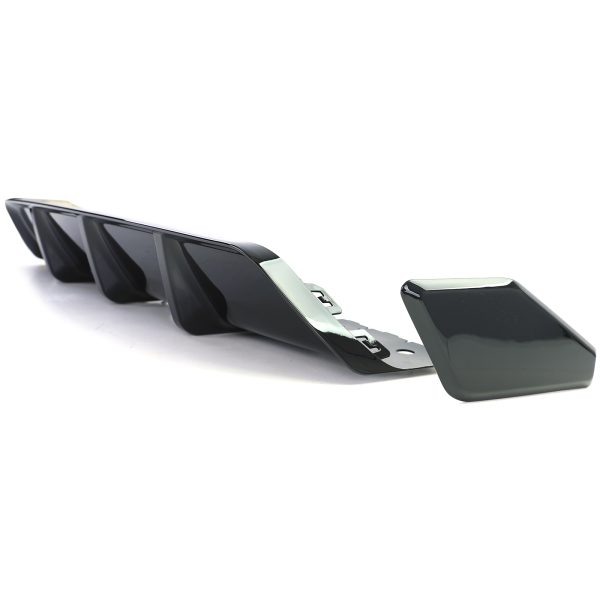 Performance rear bumper diffuser and side flaps for BMW X6 F16 14-19 ABS Gloss