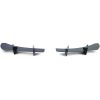 Rear Bumper diffuser addon with ribs / fins / side splitters for VW Golf 6 R20 2008-2013