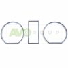 Silver chrome gauge rings for VW Golf 2 1971-1983