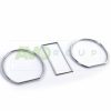 Silver chrome gauge rings for VW Golf 2 1971-1983