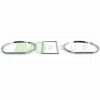 Silver chrome gauge rings for VW Golf 2 1971-1983