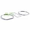 Silver chrome gauge rings for VW Golf 2 1971-1983