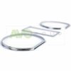Silver chrome gauge rings for VW Golf 2 1971-1983