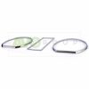 Silver chrome gauge rings for VW Golf 2 1971-1983