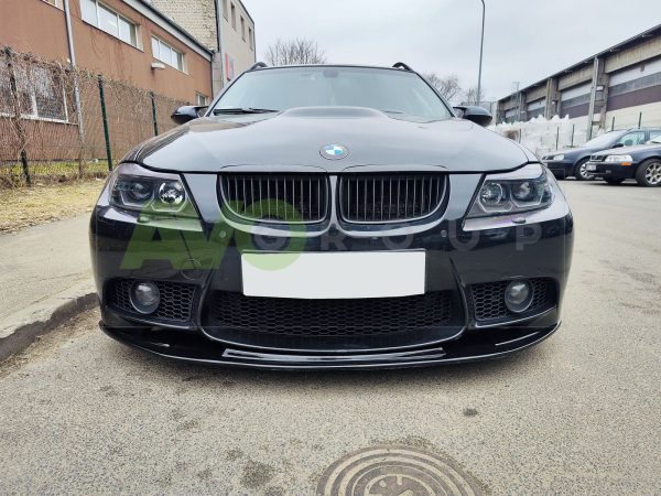 Накладка переднего бампера / Спойлер / Губа для BMW 3 E90 / E91 / E92 / E93 / M3 2005-2012 (Copy) – Изображение 2