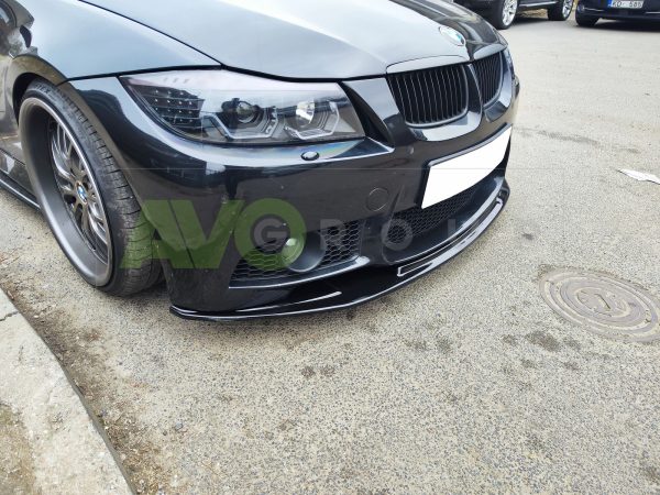 Накладка переднего бампера / Спойлер / Губа для BMW 3 E90 / E91 / E92 / E93 / M3 2005-2012 (Copy) – Изображение 5