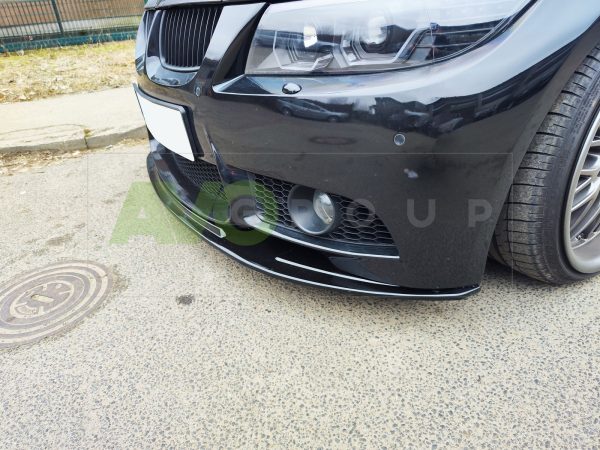 Накладка переднего бампера / Спойлер / Губа для BMW 3 E90 / E91 / E92 / E93 / M3 2005-2012 (Copy) – Изображение 7